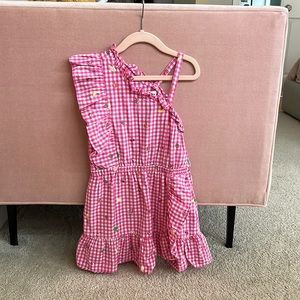 Hatley girl’s pink gingham dress